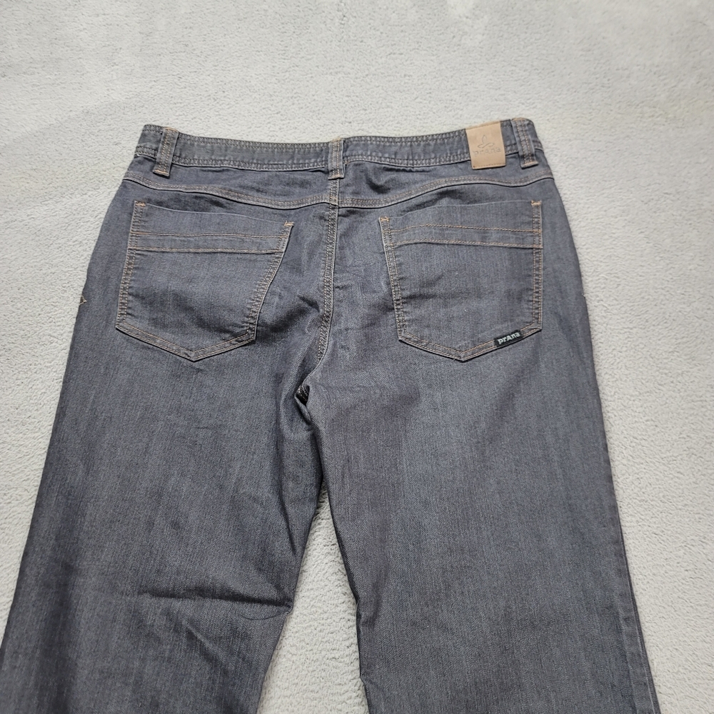 Prana Bridger Jeans Mens 36x29* Gray Slim Fit Straight Organic Casual Outdoor